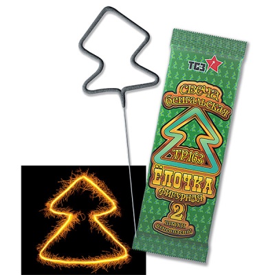 Елочка Бенгальские огни фигурные купить в Курильске | kurilsk.salutsklad.ru